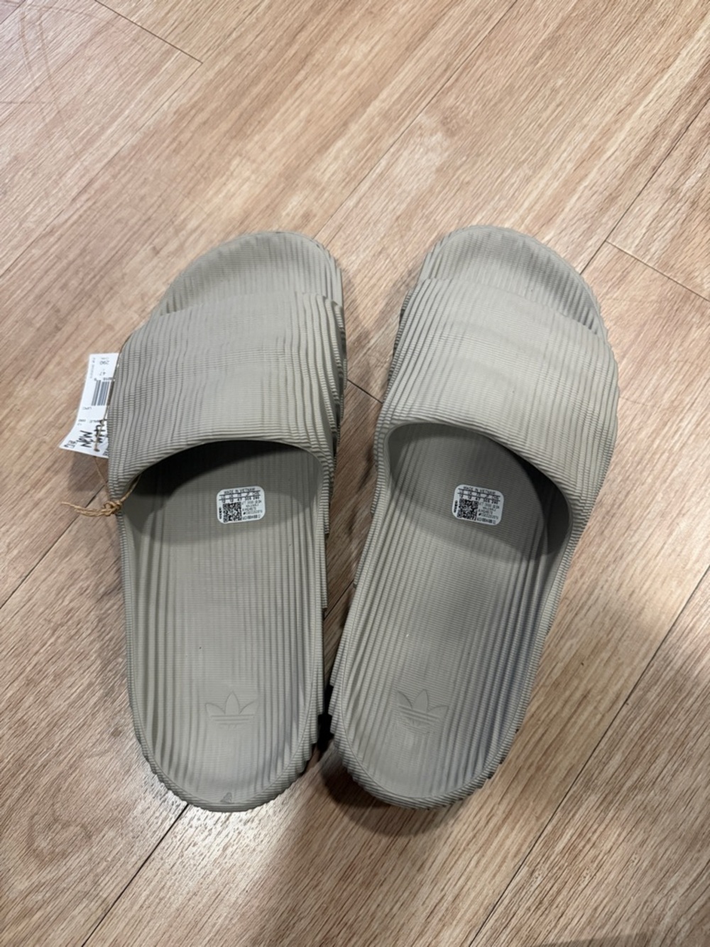 adidas Men’s Slide Sandals in Light Beige